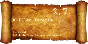 Kuffler Terézia névjegykártya